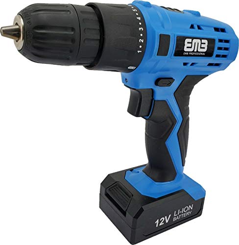 12 Volt Household Lithium Battery Cordless Drill Driver Power Drill Electric Drill with Charger 18-Position Clutch Adjustable Speed A 1300mA Large Lithium Ion Battery 12 Volt Household Lithium Battery Cordless Drill Driver Power Drill Electric Drill with Charger 18-Position Clutch Adjustable Speed A 1300mA Large Lithium Ion Battery